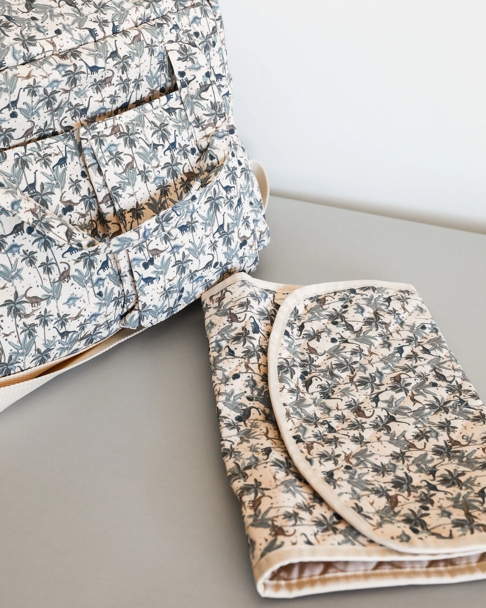 ALL YOU NEED Diaper Bag - Dino Blue - Image 5
