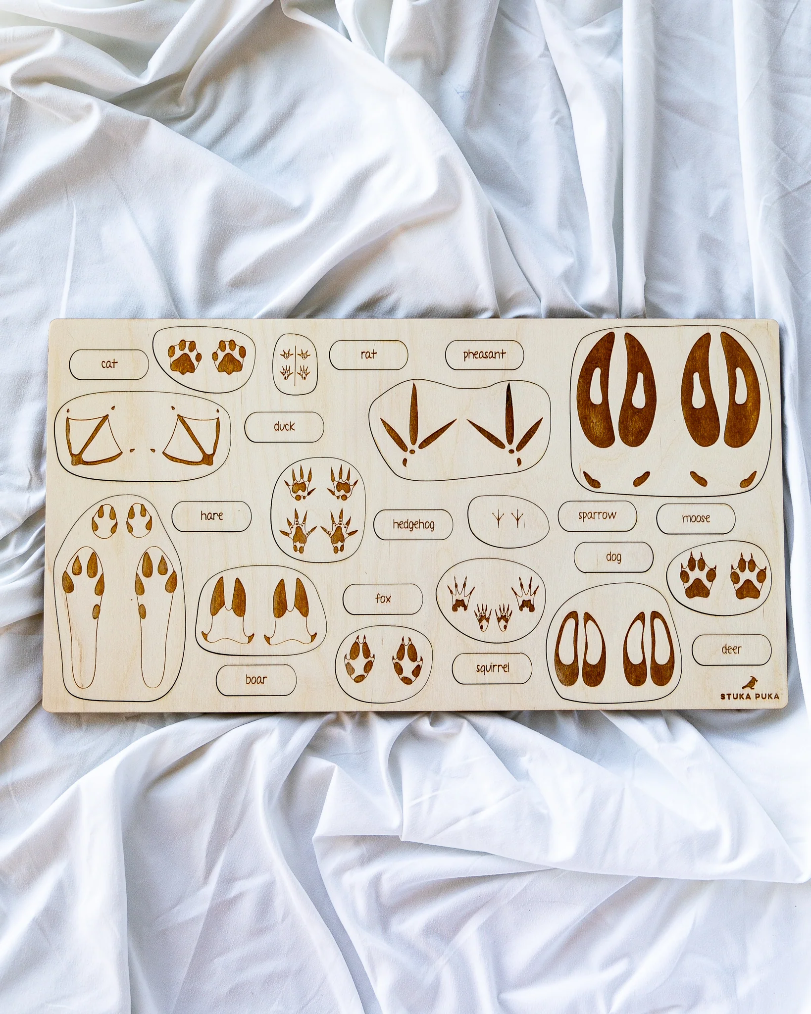 Animal Tracks Wooden Puzzle - Image 2