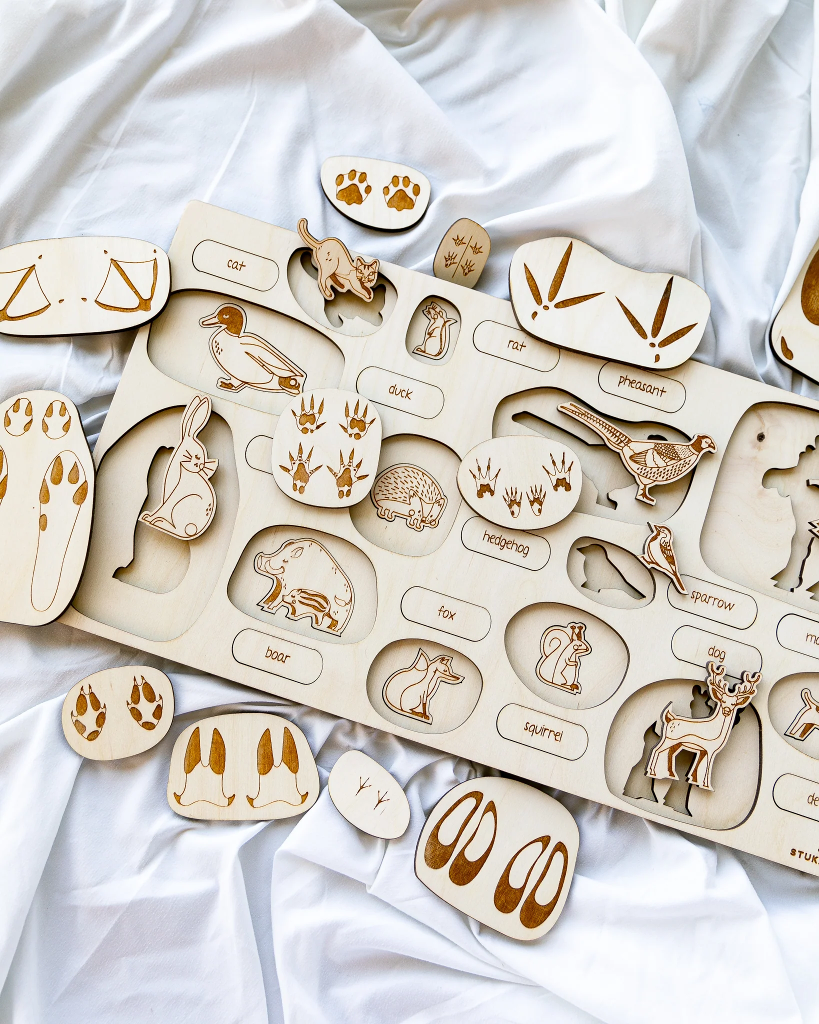 Animal Tracks Wooden Puzzle - Image 3