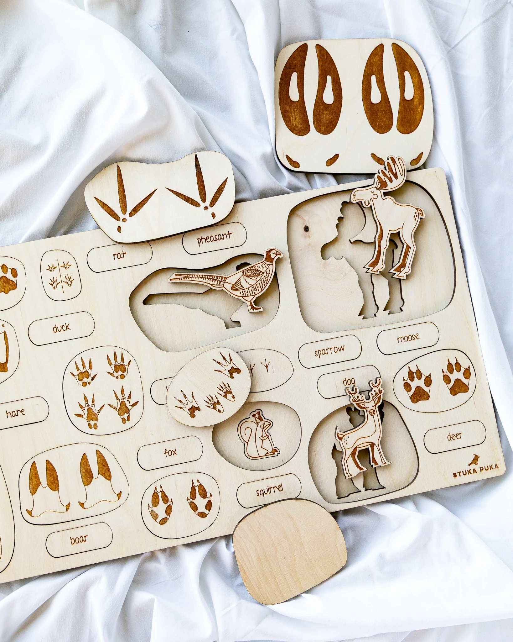 Animal Tracks Wooden Puzzle - Image 4