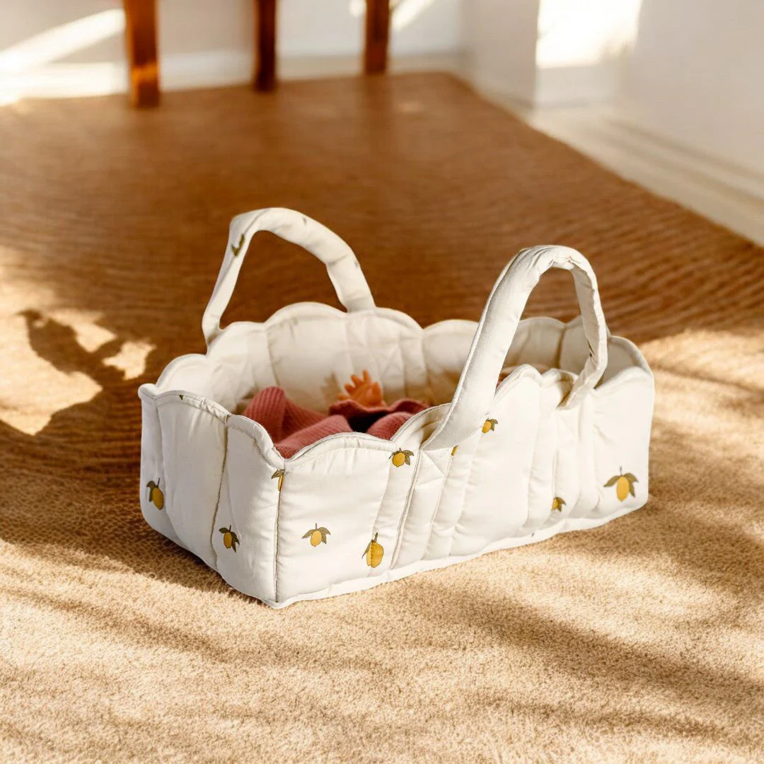 Konges Sloejd | Doll Bassinet - Lemon - Image 4