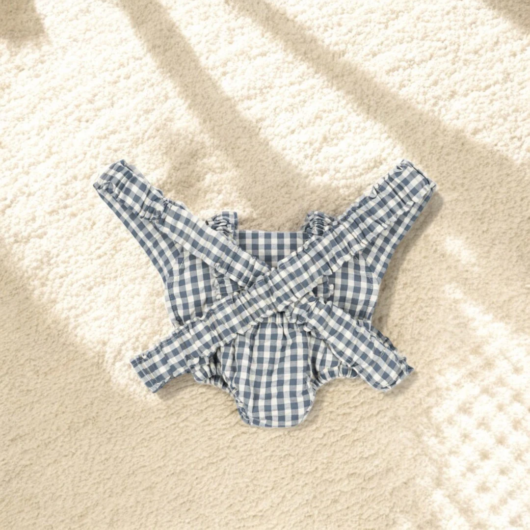 Konges Sloejd | Baby Doll Carrier - Captains Blue Check - Image 2