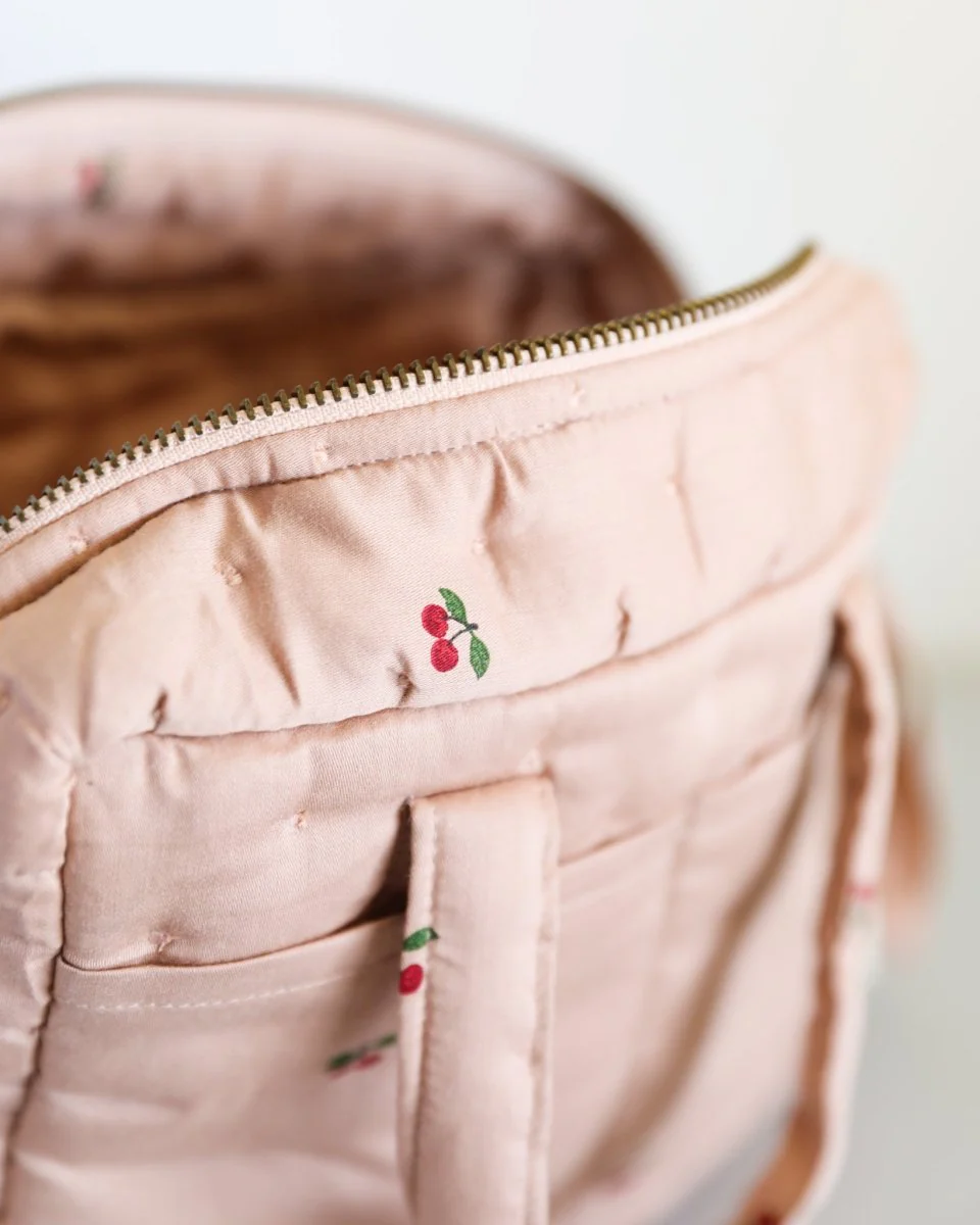 Konges Sloejd | Baby Doll Diaper Bag - Cherry Blush - Image 4