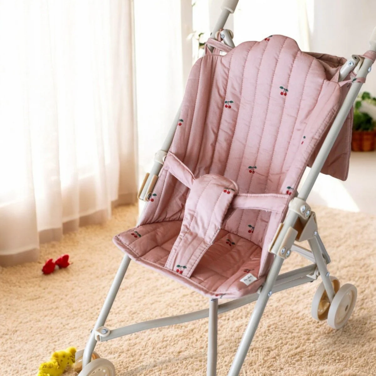 Konges Sloejd | Baby Doll Stroller - Cherry Blush - Image 3