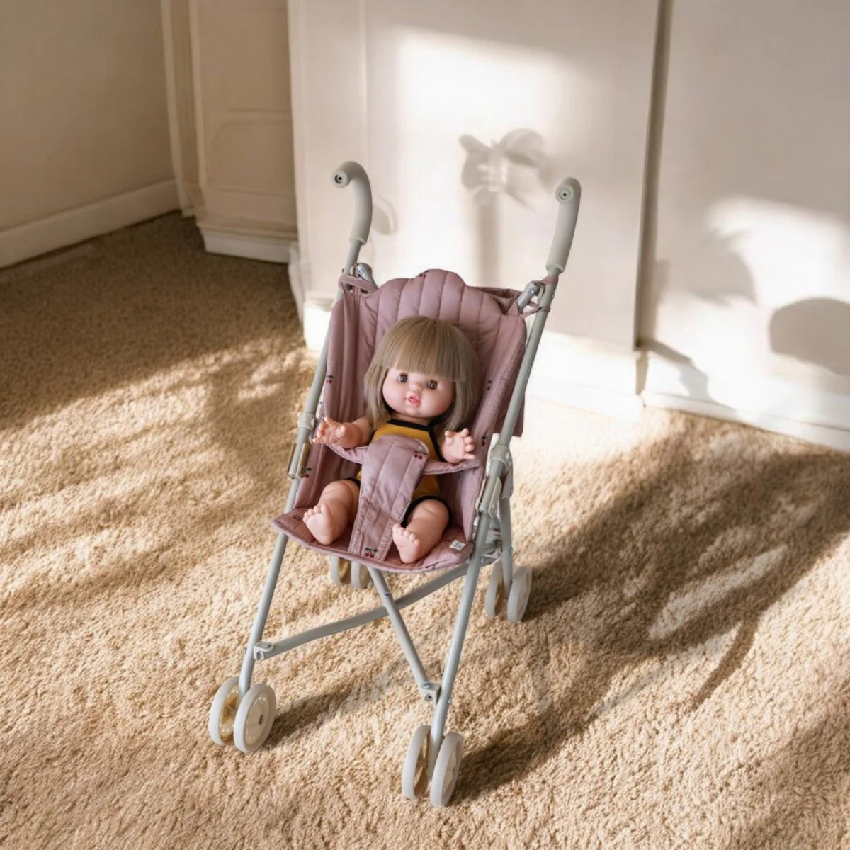 Konges Sloejd | Baby Doll Stroller - Cherry Blush - Image 4