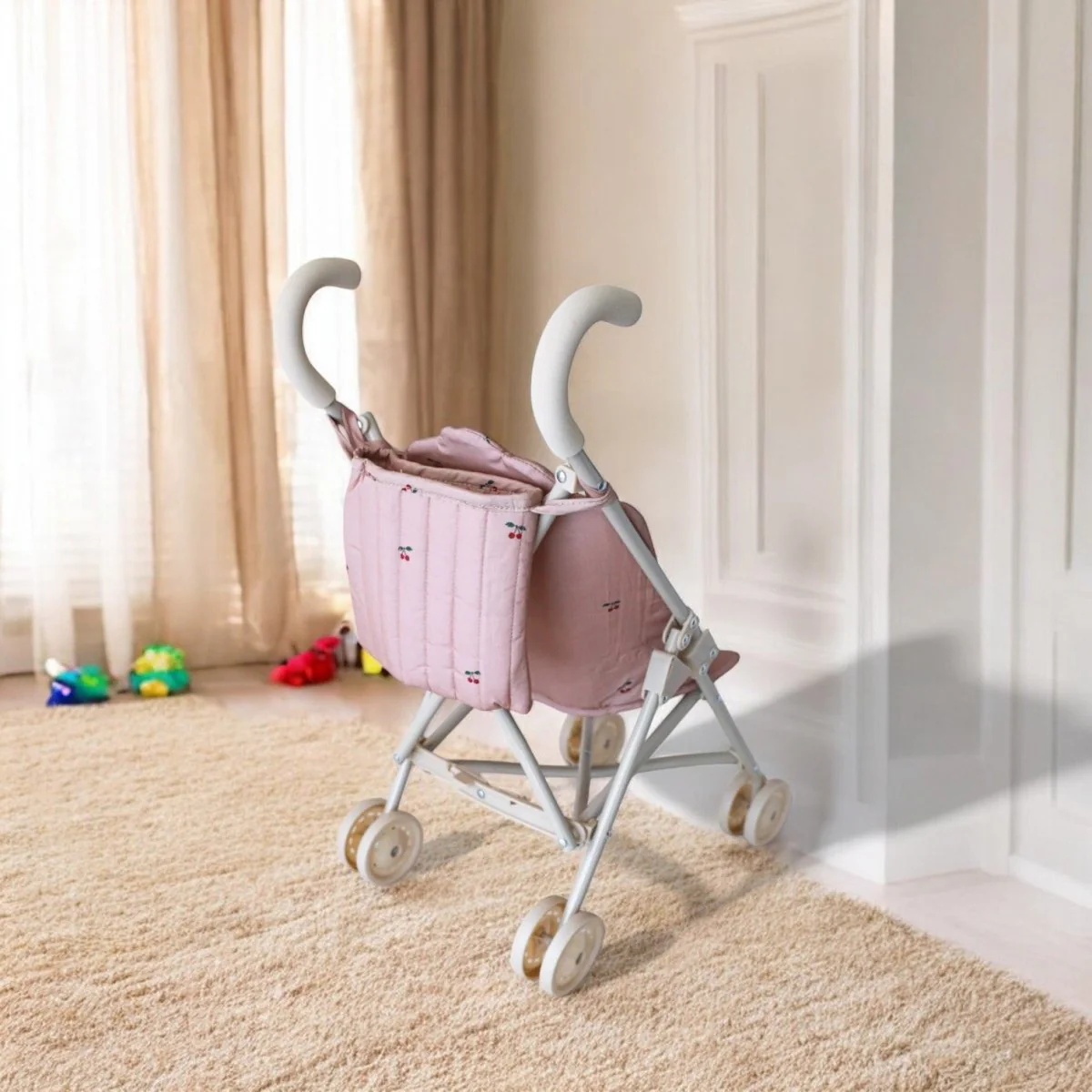 Konges Sloejd | Baby Doll Stroller - Cherry Blush - Image 6