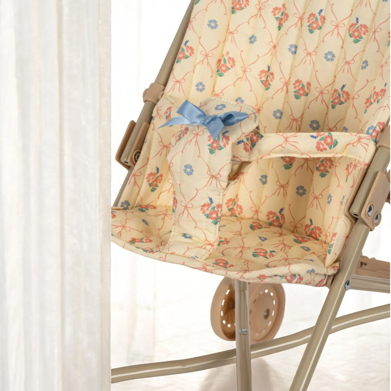 Konges Sloejd | Baby Doll Stroller - Fleur Decor - Image 5