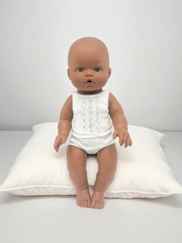 Bebenita 13" Baby Boy Doll - Cairo | Unscented & Fully Clothed - Image 3