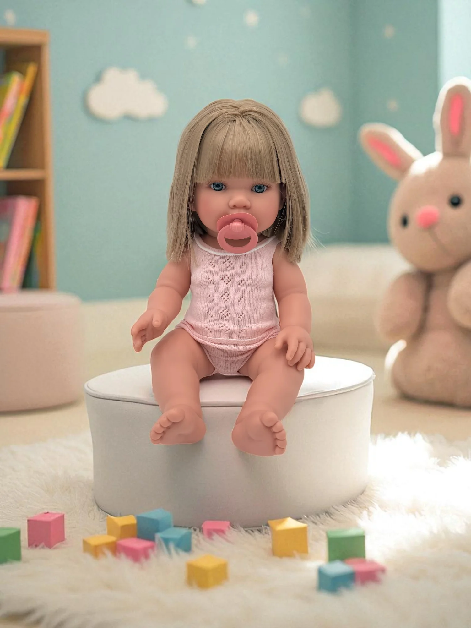 Bebenita 13" Baby Girl Doll - Adelaide | Unscented & Fully Clothed - Image 5