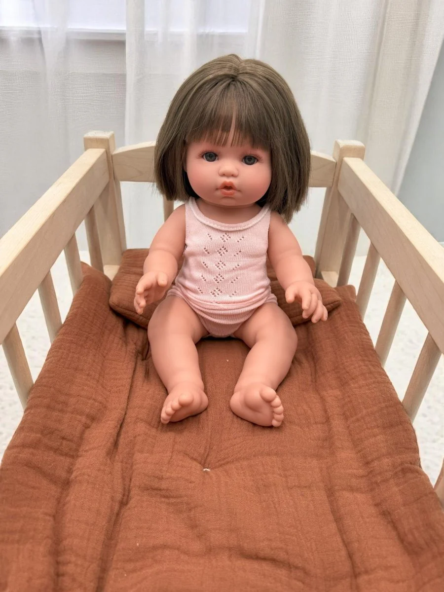 Bebenita 13" Baby Girl Doll - Milan | Unscented & Fully Clothed - Image 3