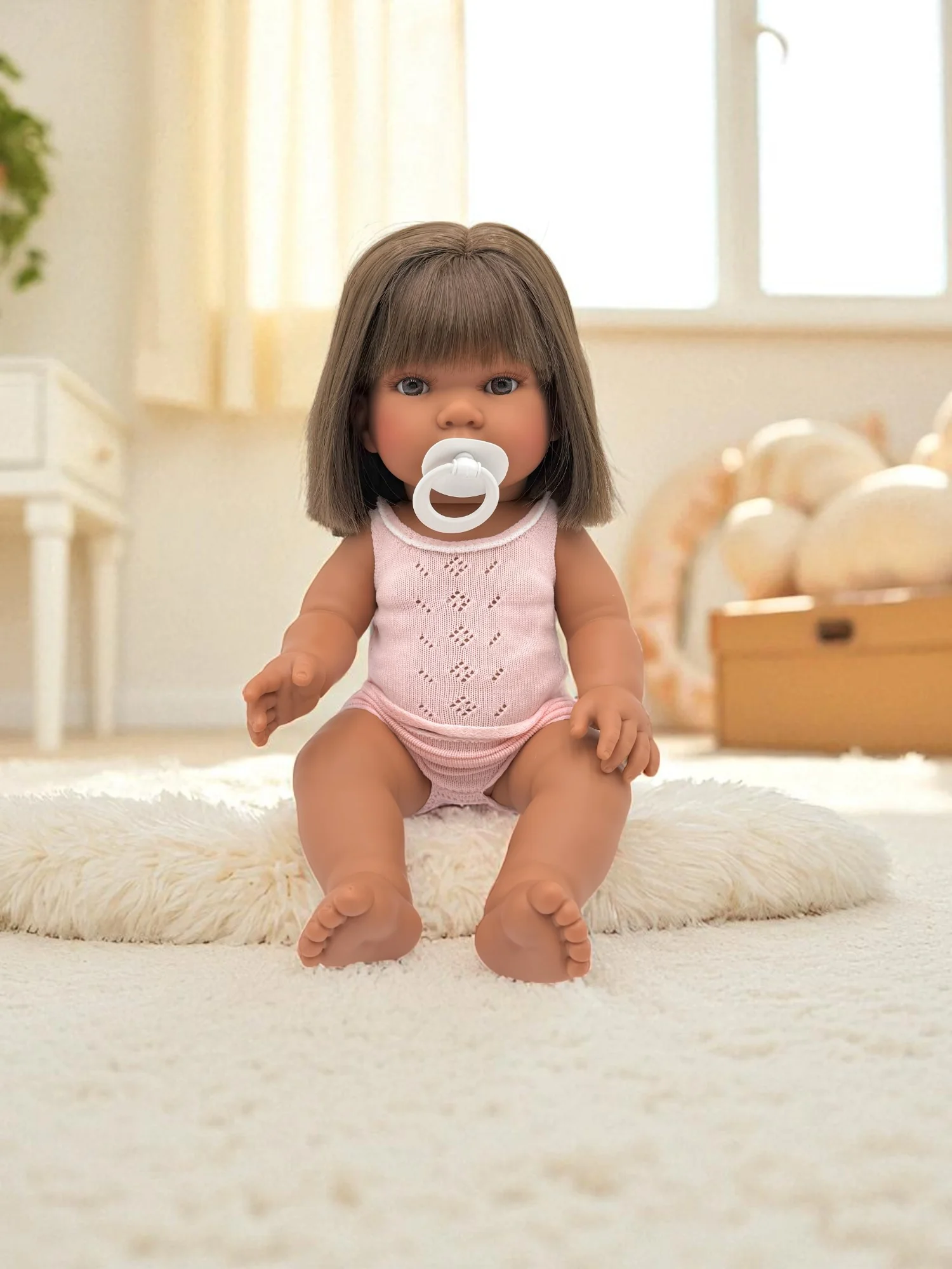 Bebenita 13" Baby Girl Doll - Savannah | Unscented & Fully Clothed - Image 5
