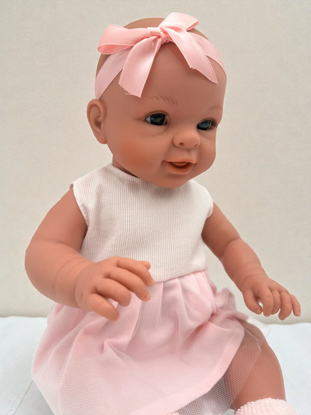 Bebenita 18" Baby Girl Doll | Unscented & Fully Clothed - Image 3
