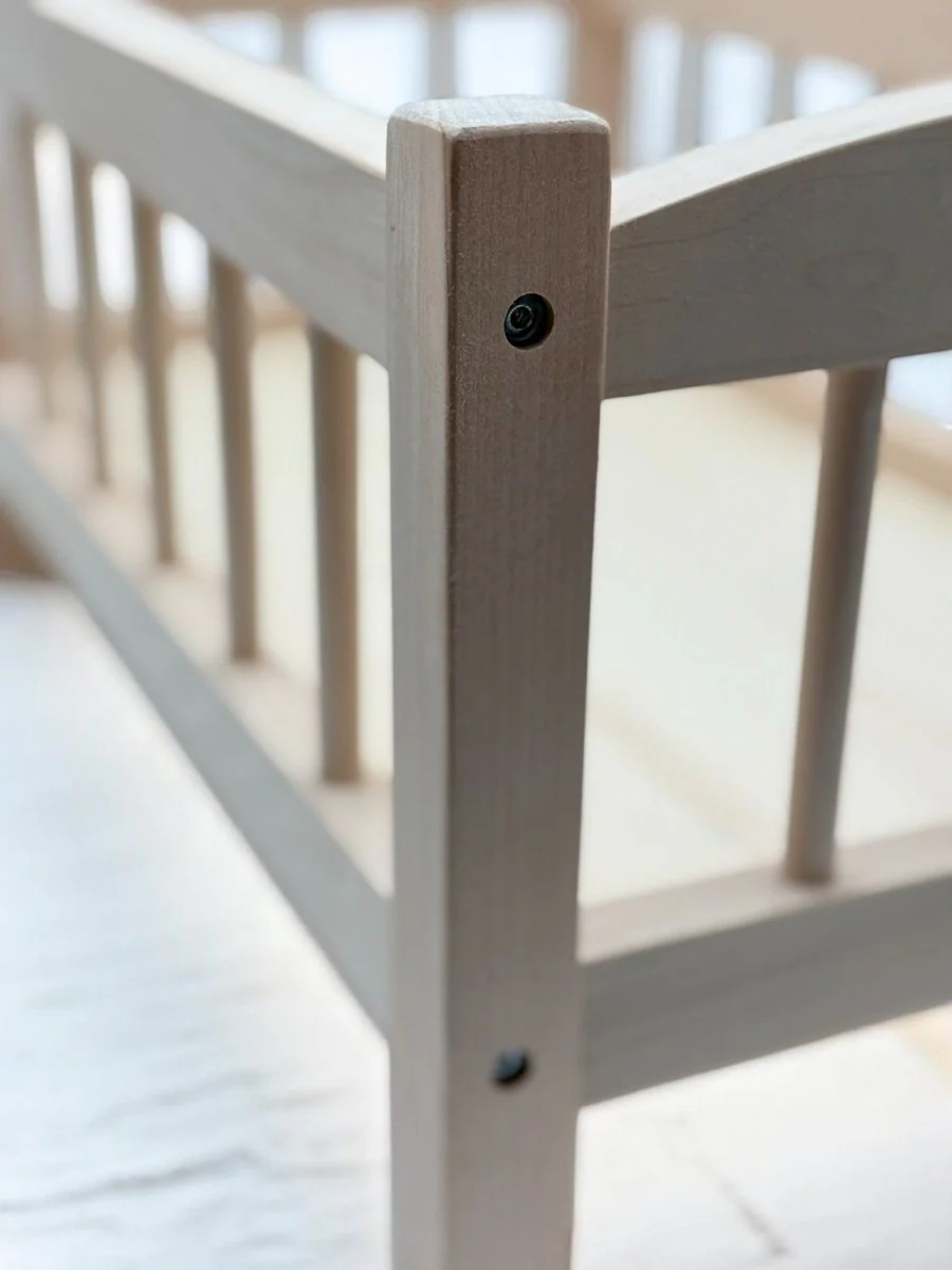 Bebenita | Wooden Baby Doll Cradle Bed in Natural Birch - Image 7