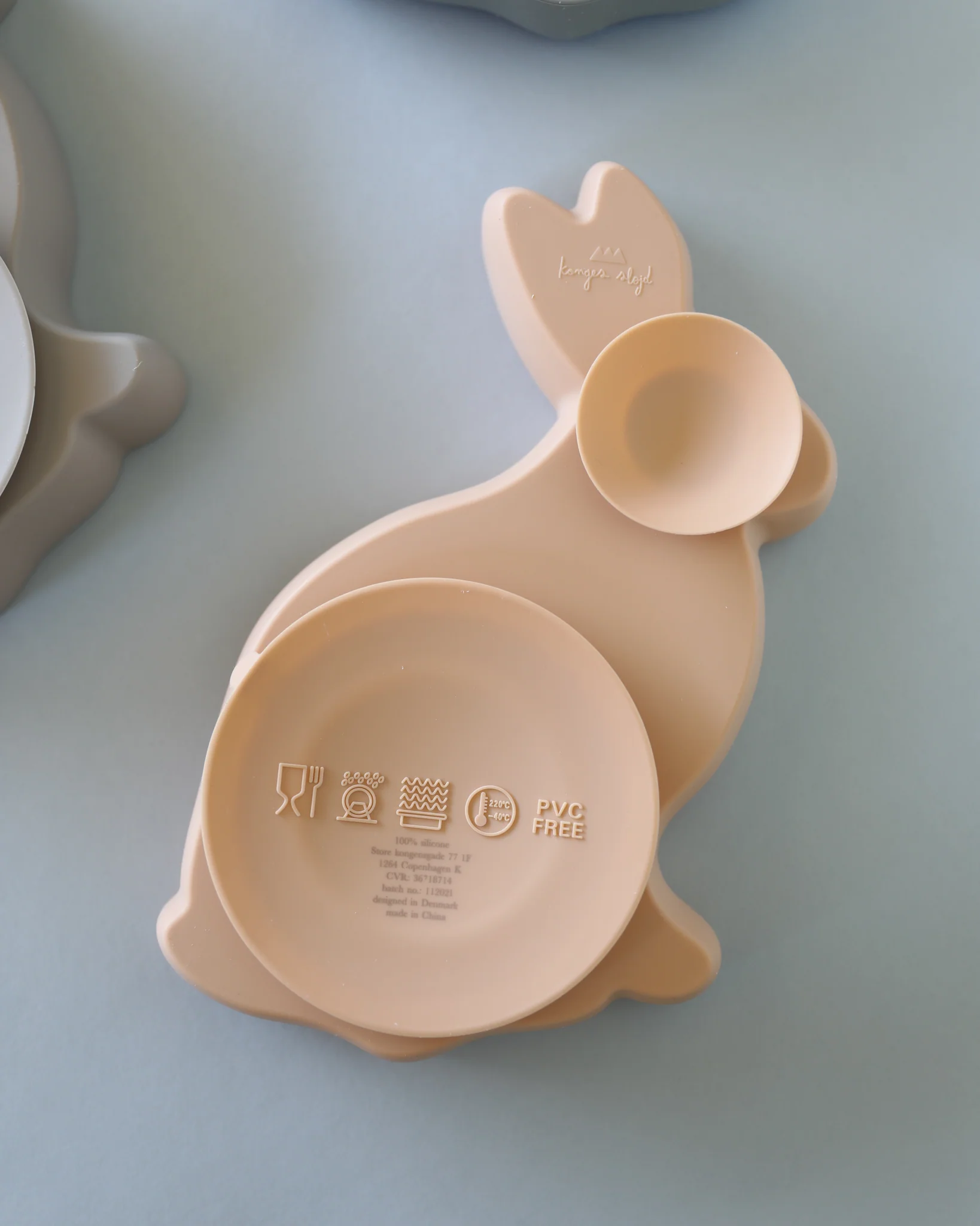 Bunny Silicone Bowl - Rose - Image 2