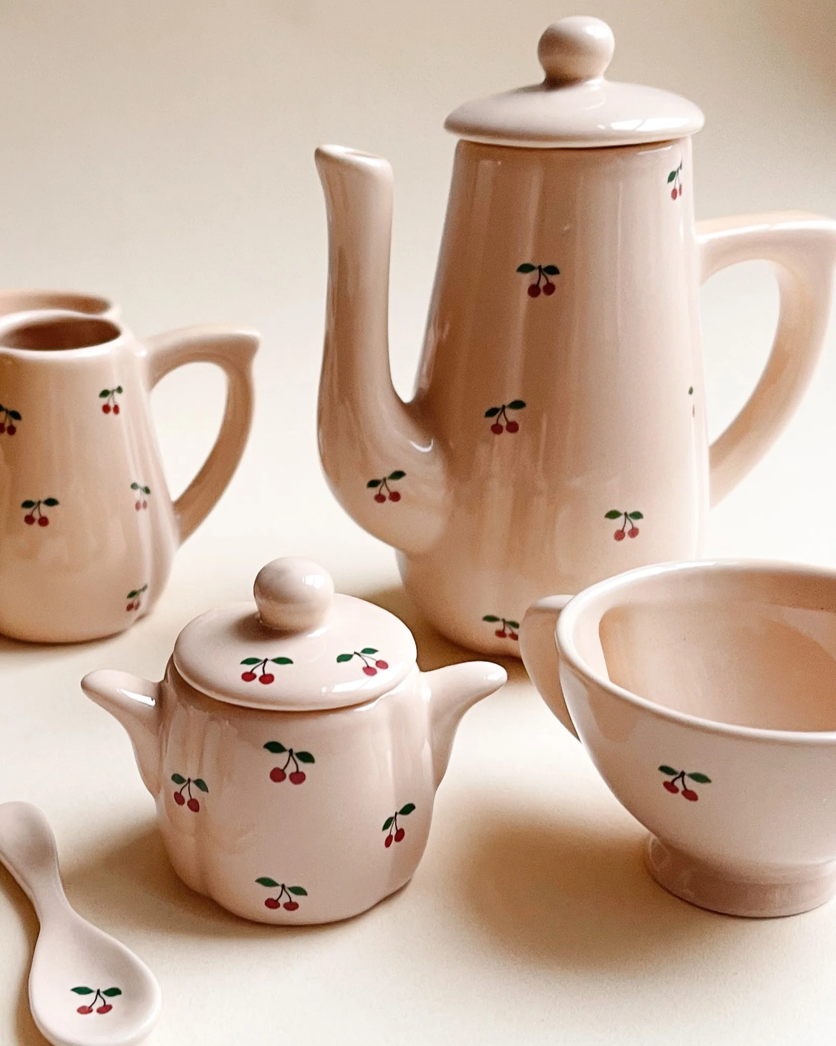 Ceramic Tea Play Set - Cherry - Image 2