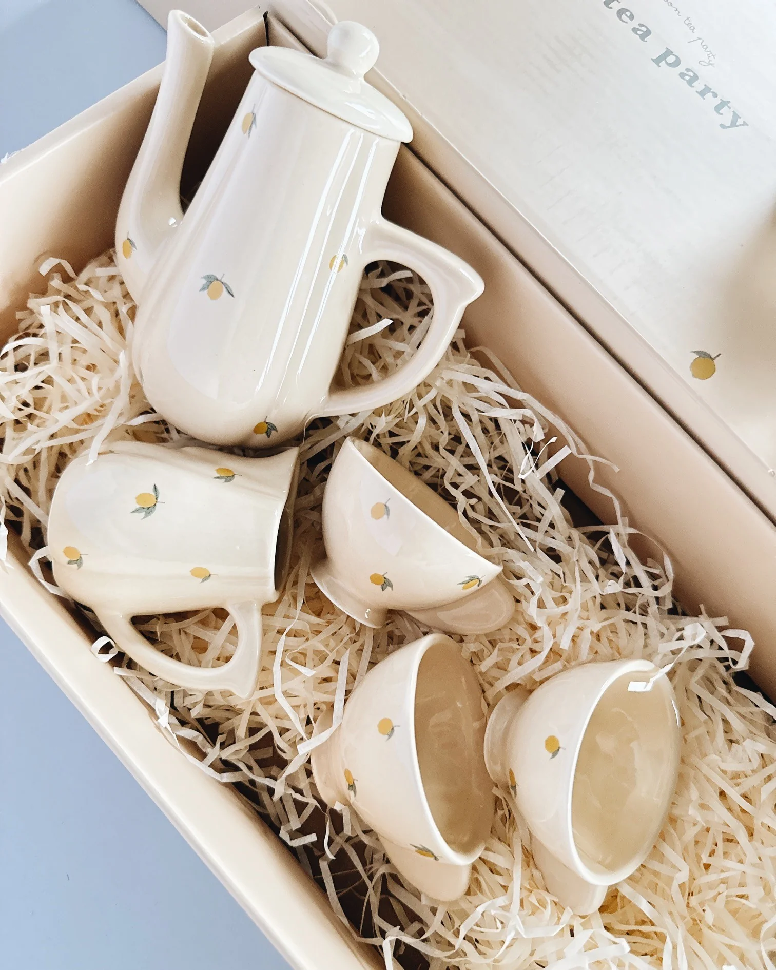 Ceramic Tea Play Set - Lemon - Image 4