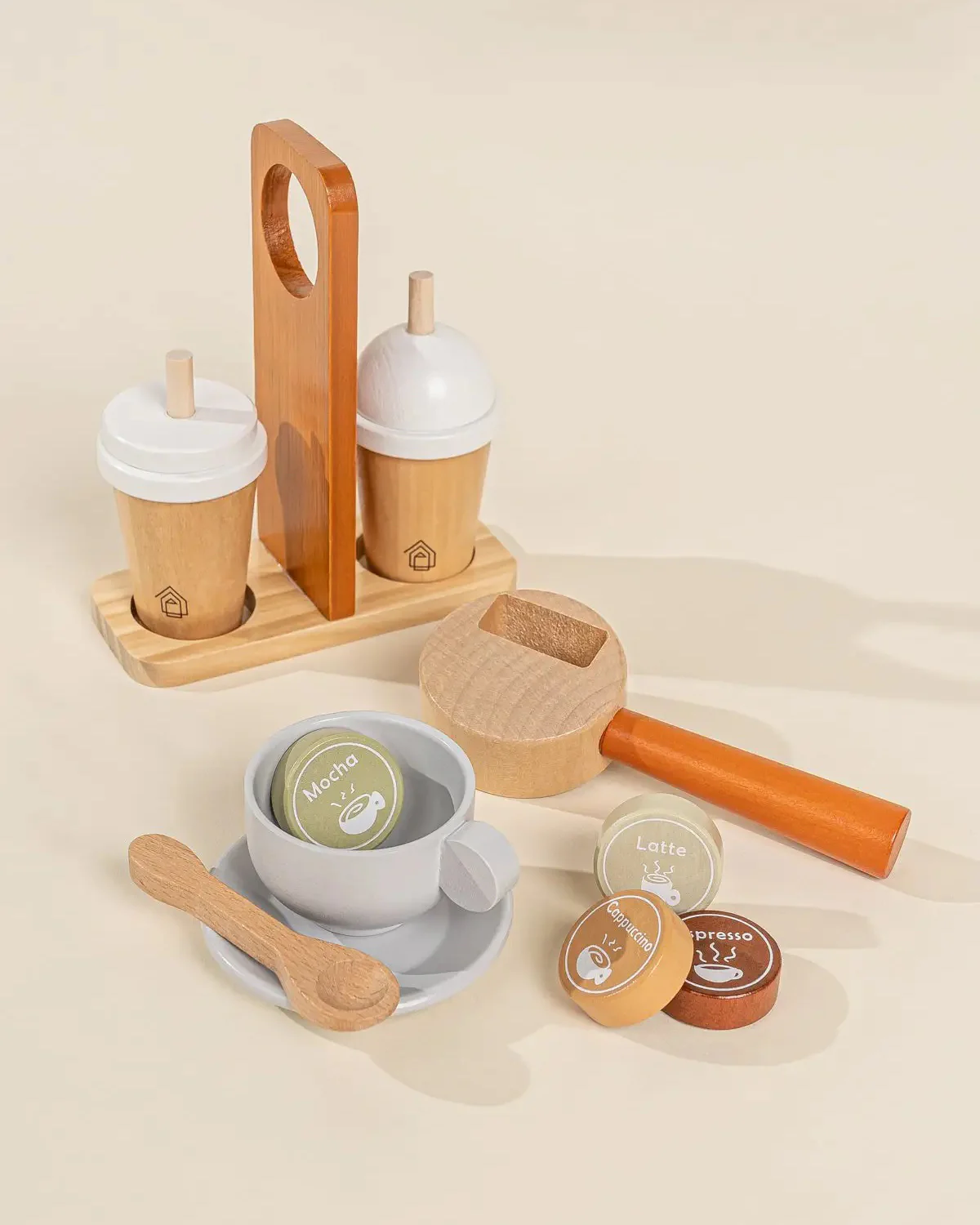 Wooden Coffee Maker Set - Image 4