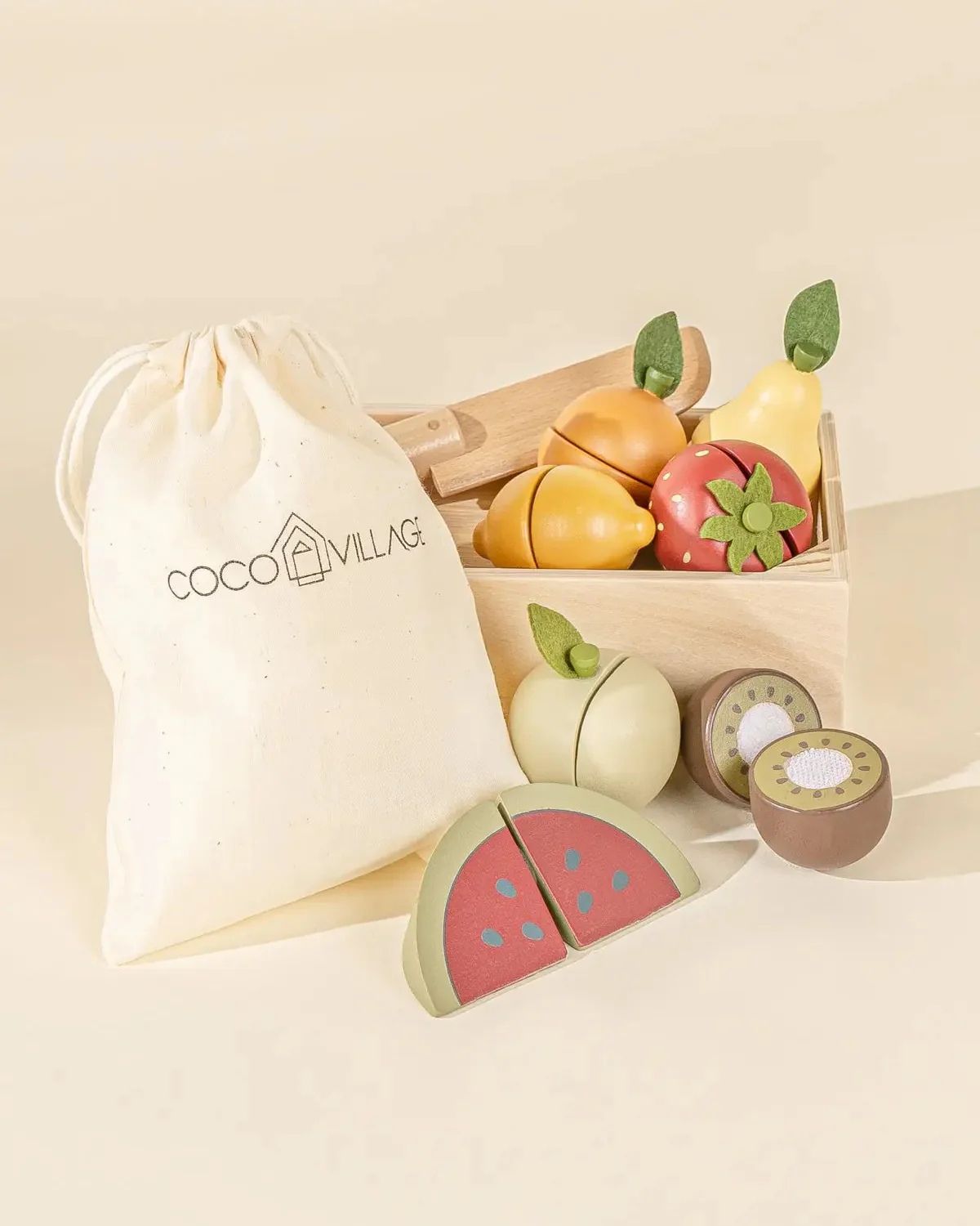 Wooden Fruits Playset - Image 2