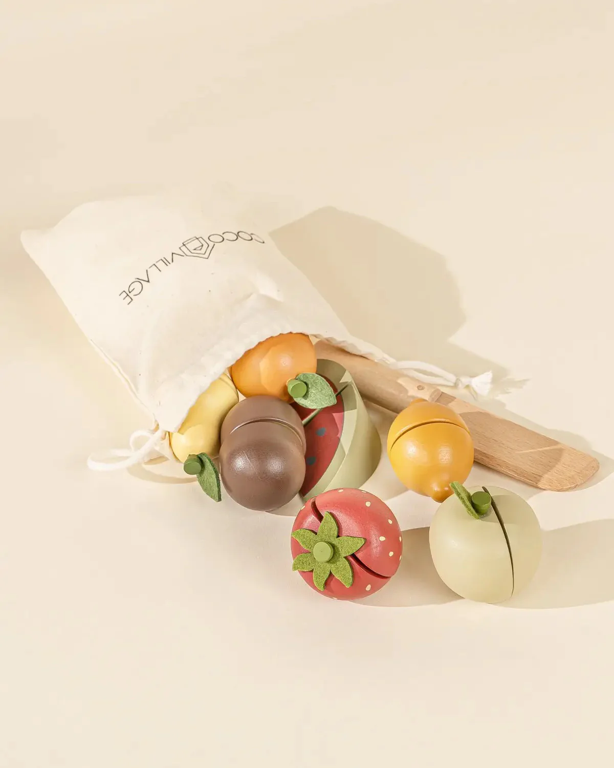 Wooden Fruits Playset - Image 3