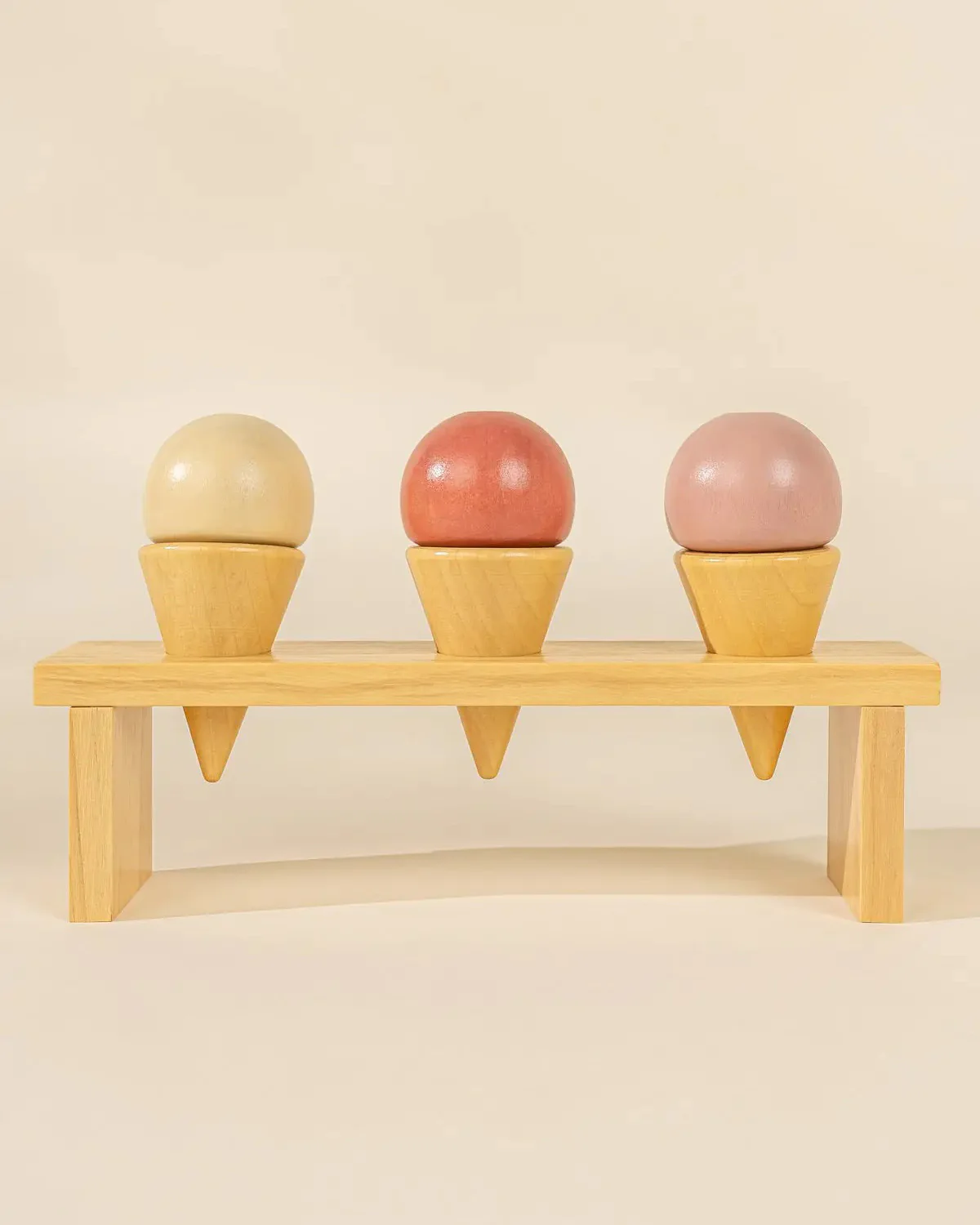 Wooden Ice Cream & Stand Playset - Image 3