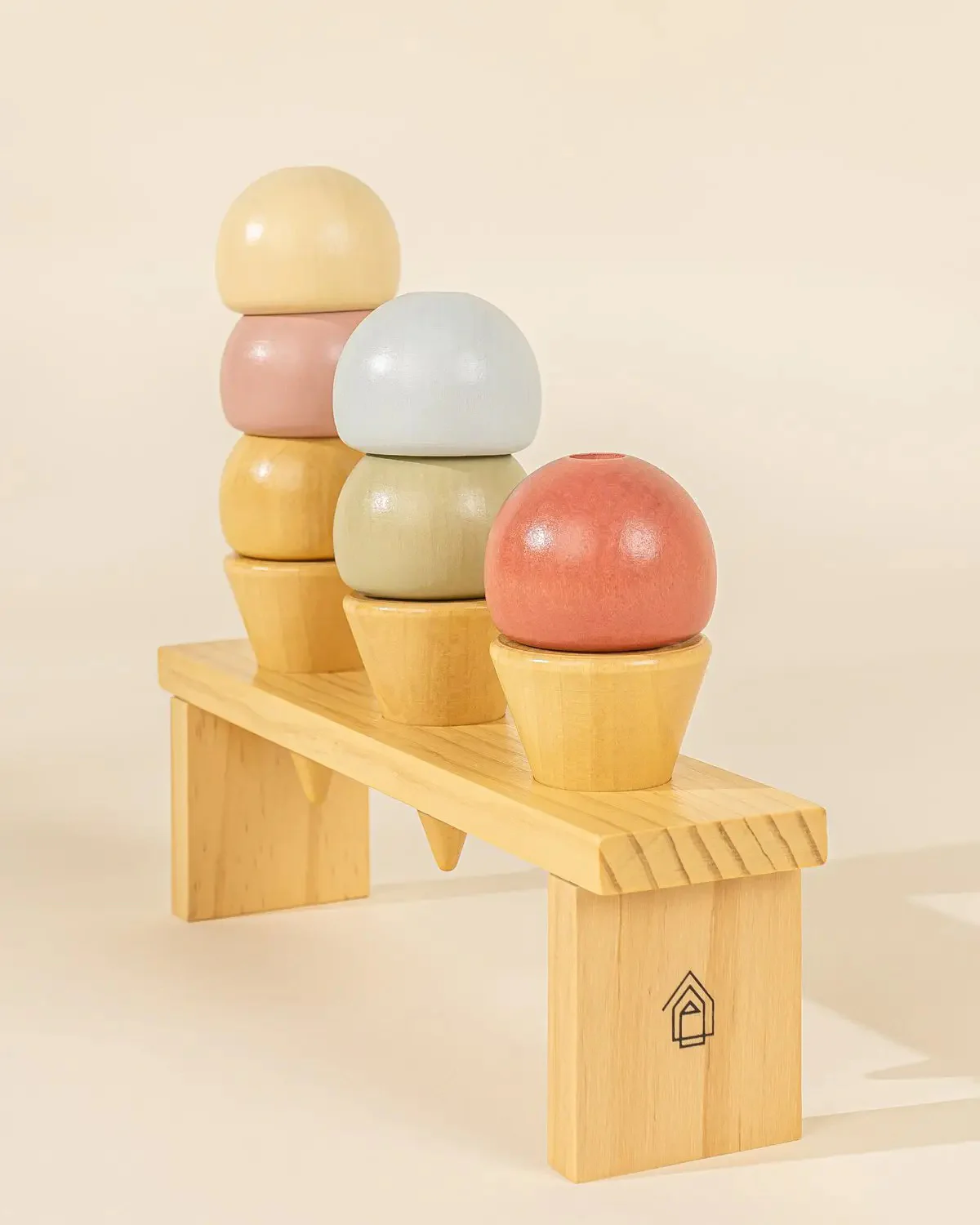 Wooden Ice Cream & Stand Playset - Image 6