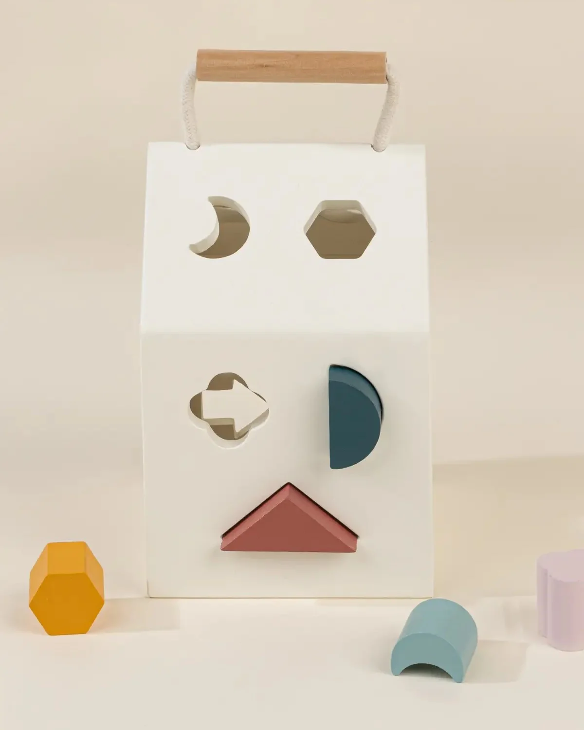 Wooden Shape Sorter House - Image 3