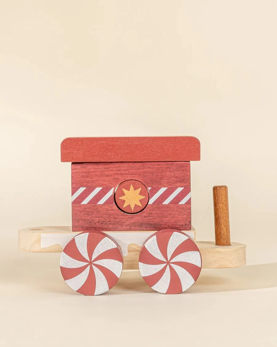 Wooden Stacking Christmas Train - Image 5