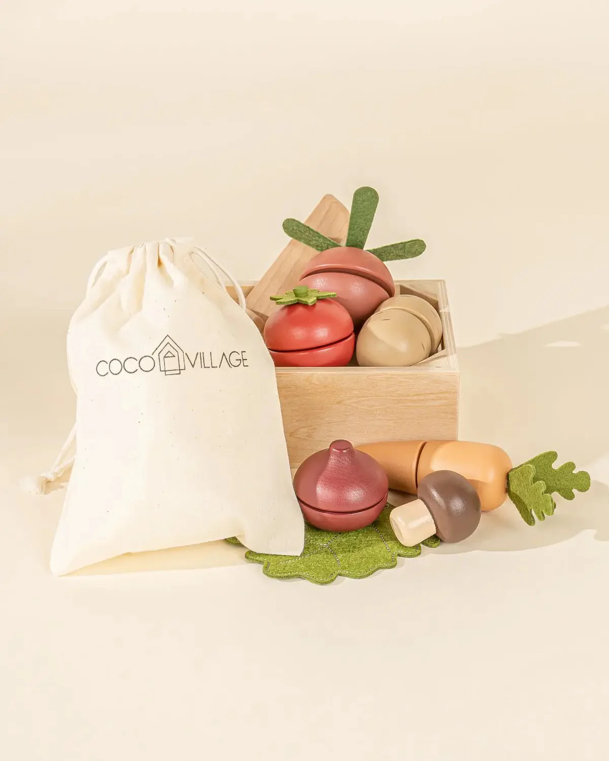 Wooden Vegetables Playset - Image 3