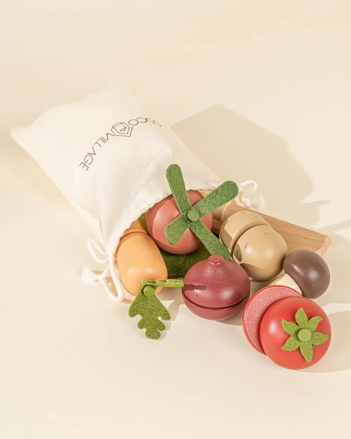 Wooden Vegetables Playset - Image 4
