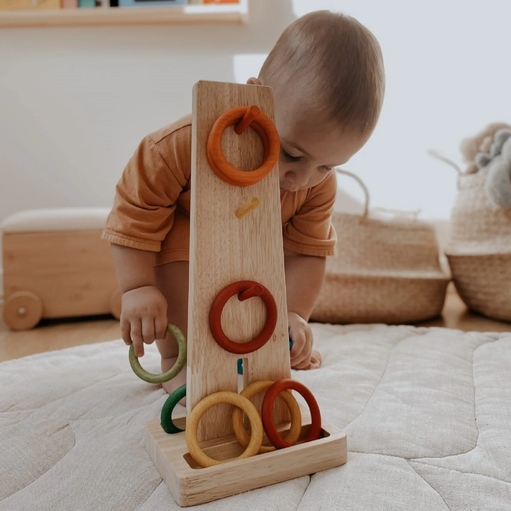 Color Sorting Ring Toss Game - Image 2