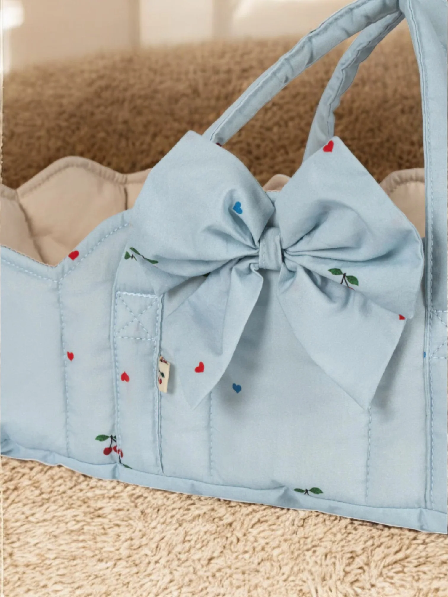 Konges Sloejd | Doll Basket - Blue Cherry - Image 2