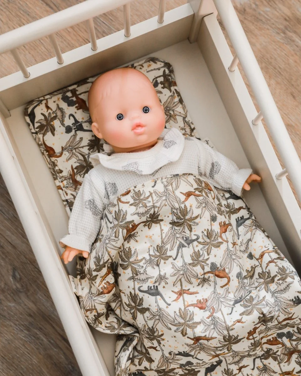 Konges Sloejd | Doll Bedding Set - Dino - Image 2