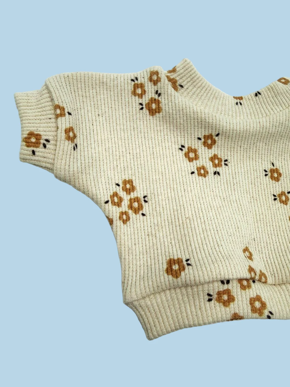 Doll Clothes | Doll Sweatshirt Set - Caramel Petals (11" - 14" dolls) - Image 4