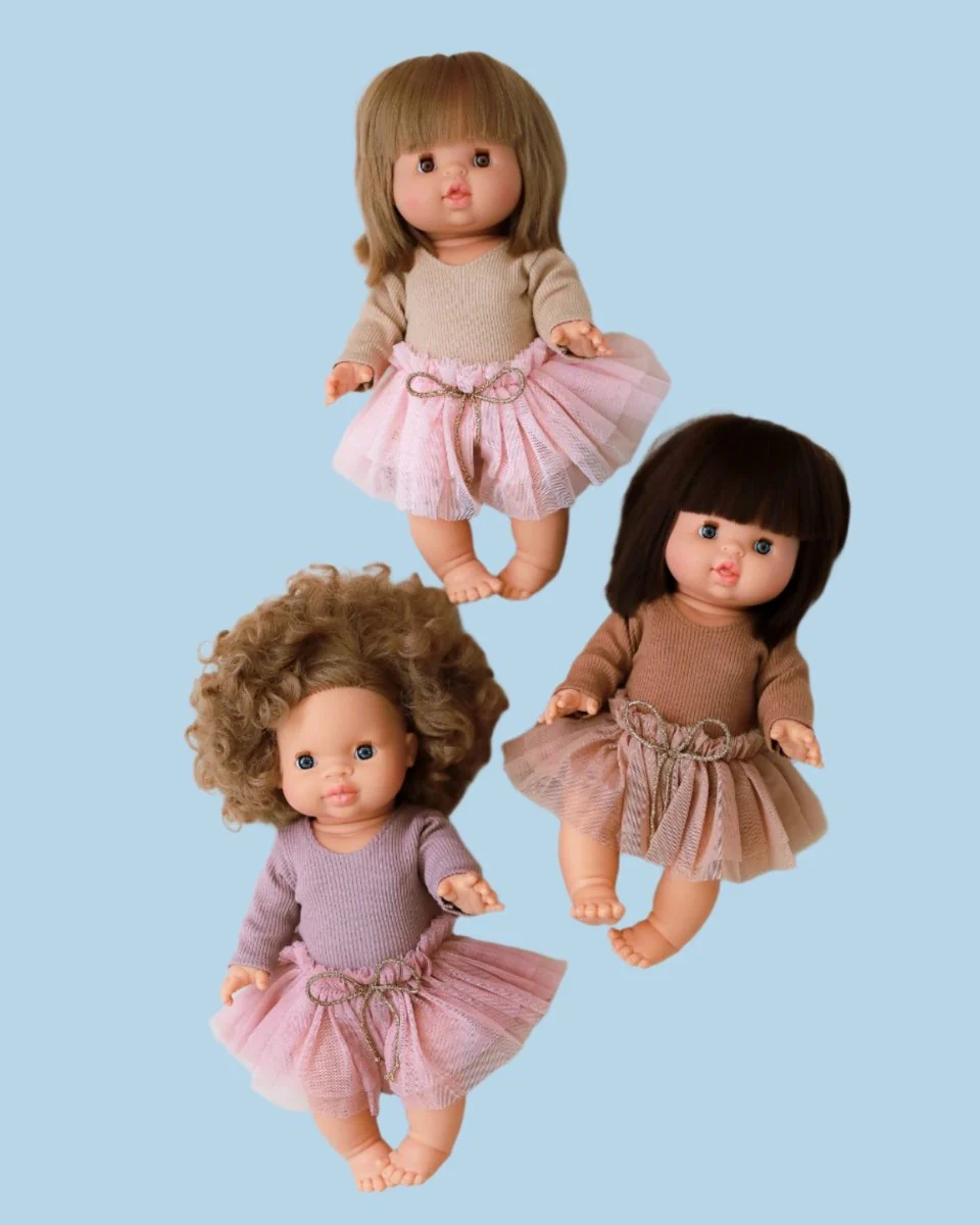 Doll Clothes | Doll Tutu Bodysuit - Lavender (11" - 14" dolls) - Image 7