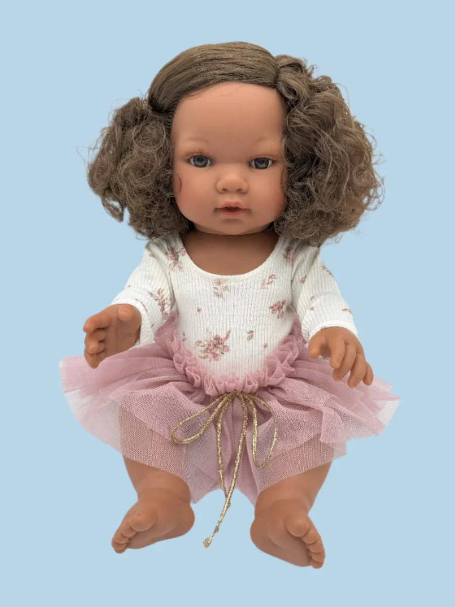Doll Clothes | Doll Tutu Bodysuit - Meadow Mist (11" & 13" dolls) - Image 6