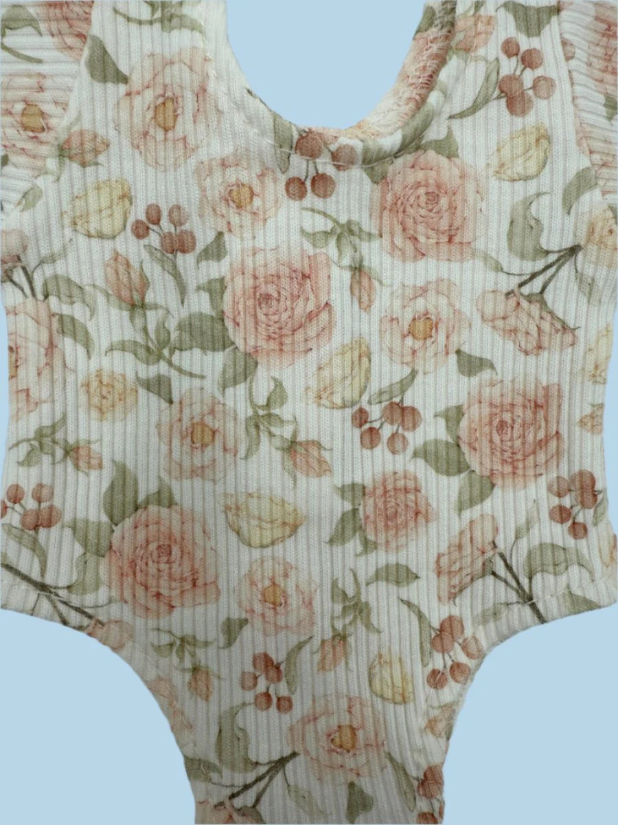 Doll Clothes | Doll Tutu Bodysuit - Rose Garden (11" & 13" dolls) - Image 3