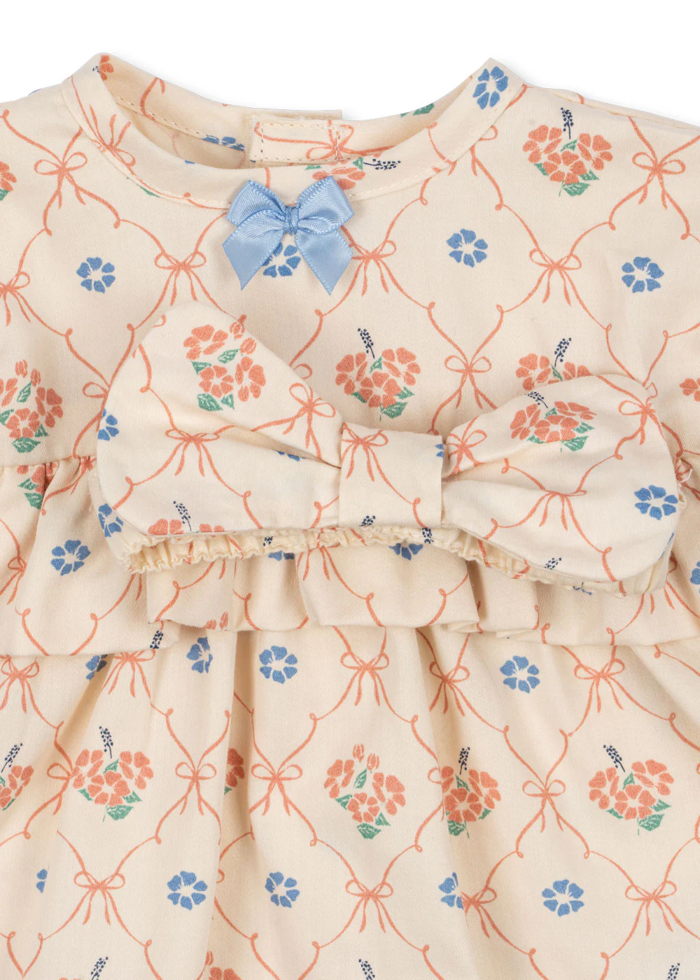 Doll Clothes - Dress & Ribbon Set - Fleur Decor - Image 2