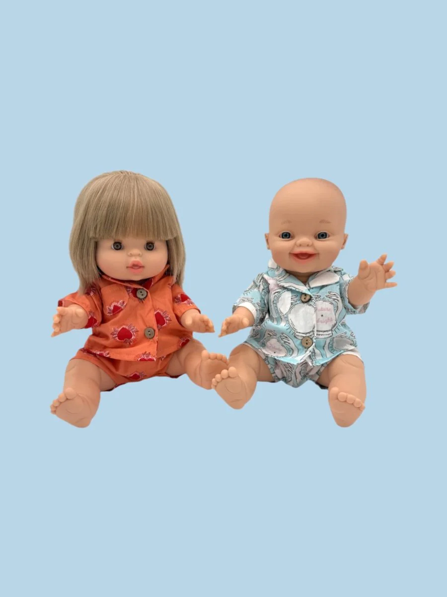 Pajama Set - Orange Heart - Image 5