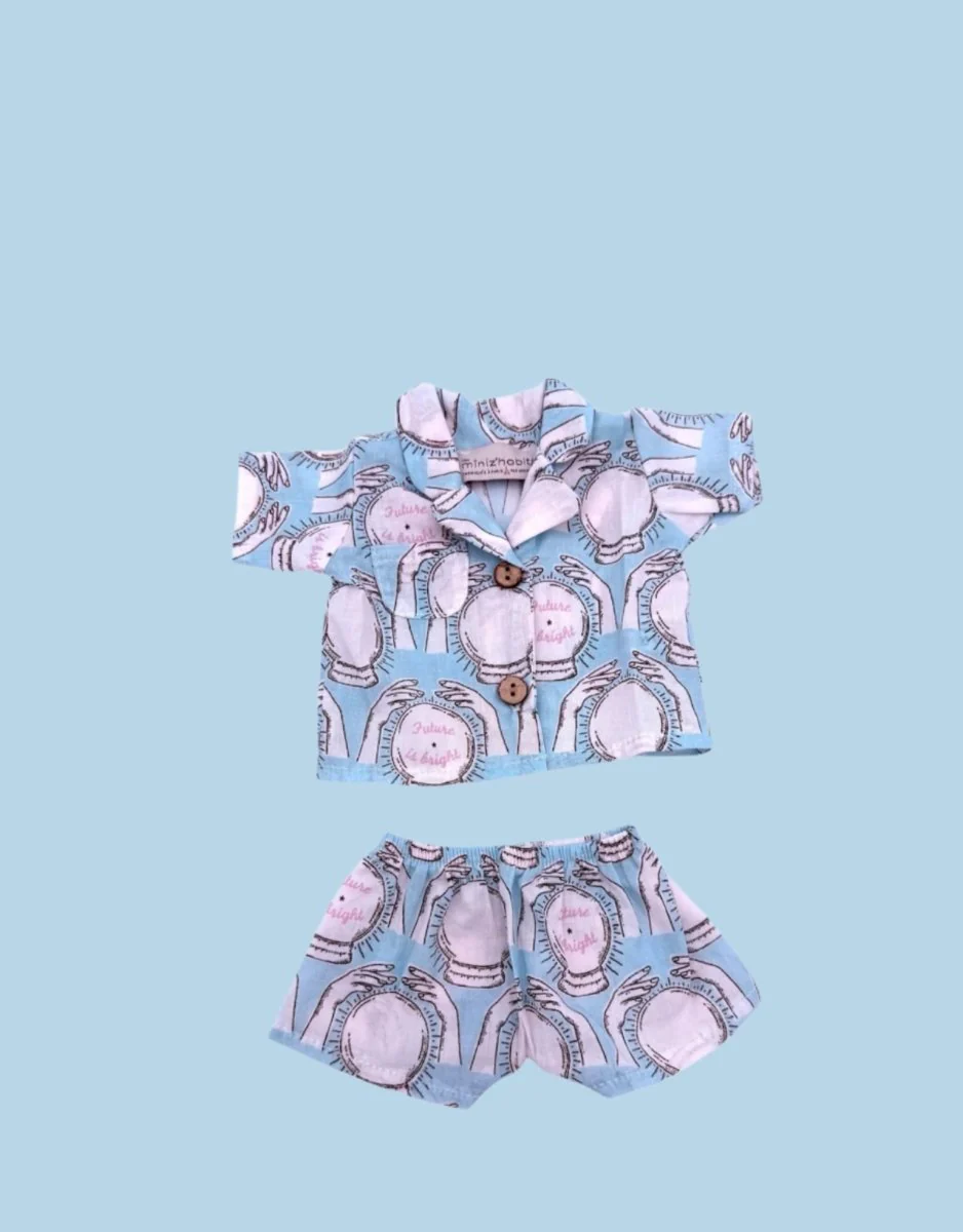 Pajama Set - Sky Blue "Future is Bright" - Image 2