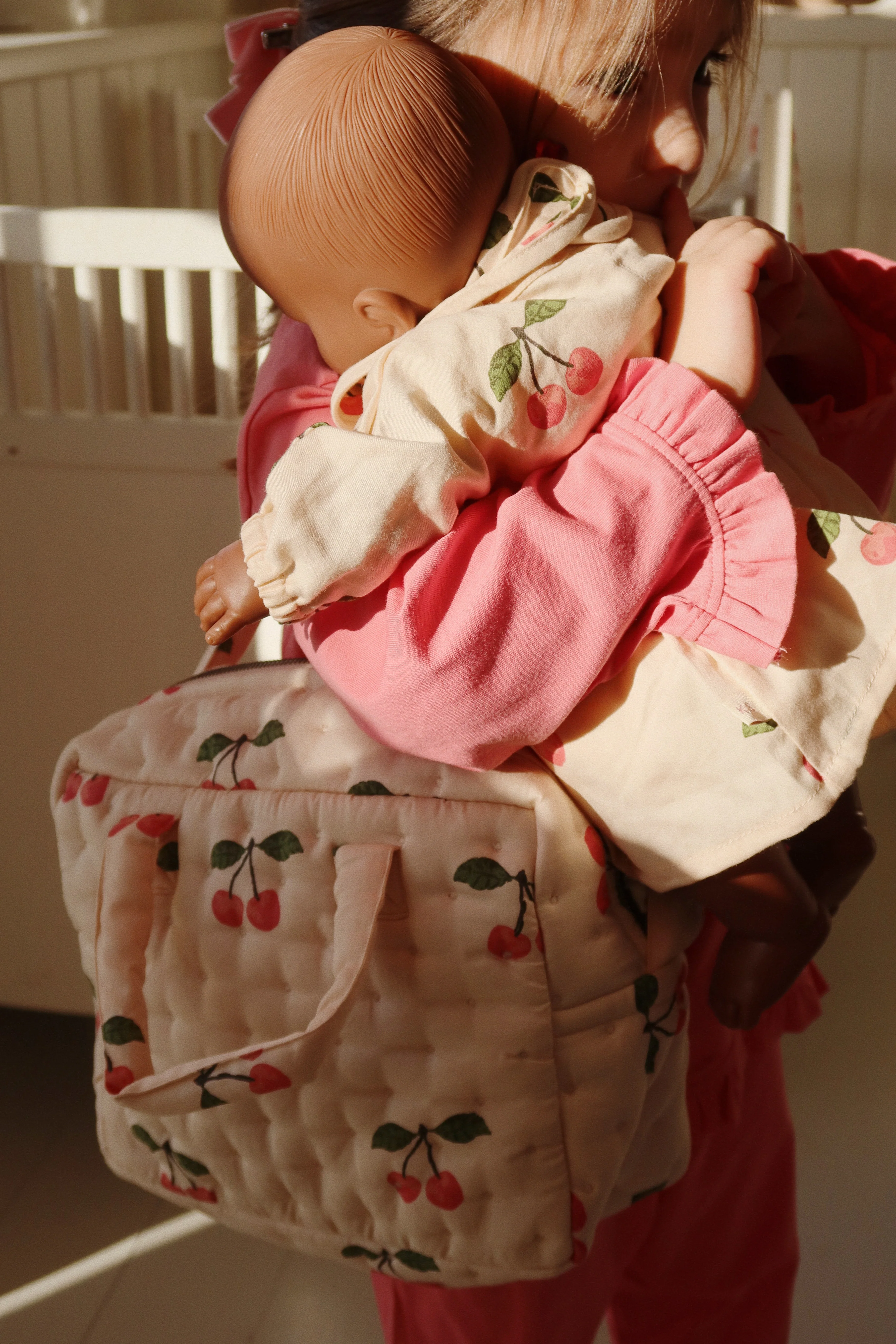 Doll Diaper Bag - Ma Grande Cerise Pink - Image 5