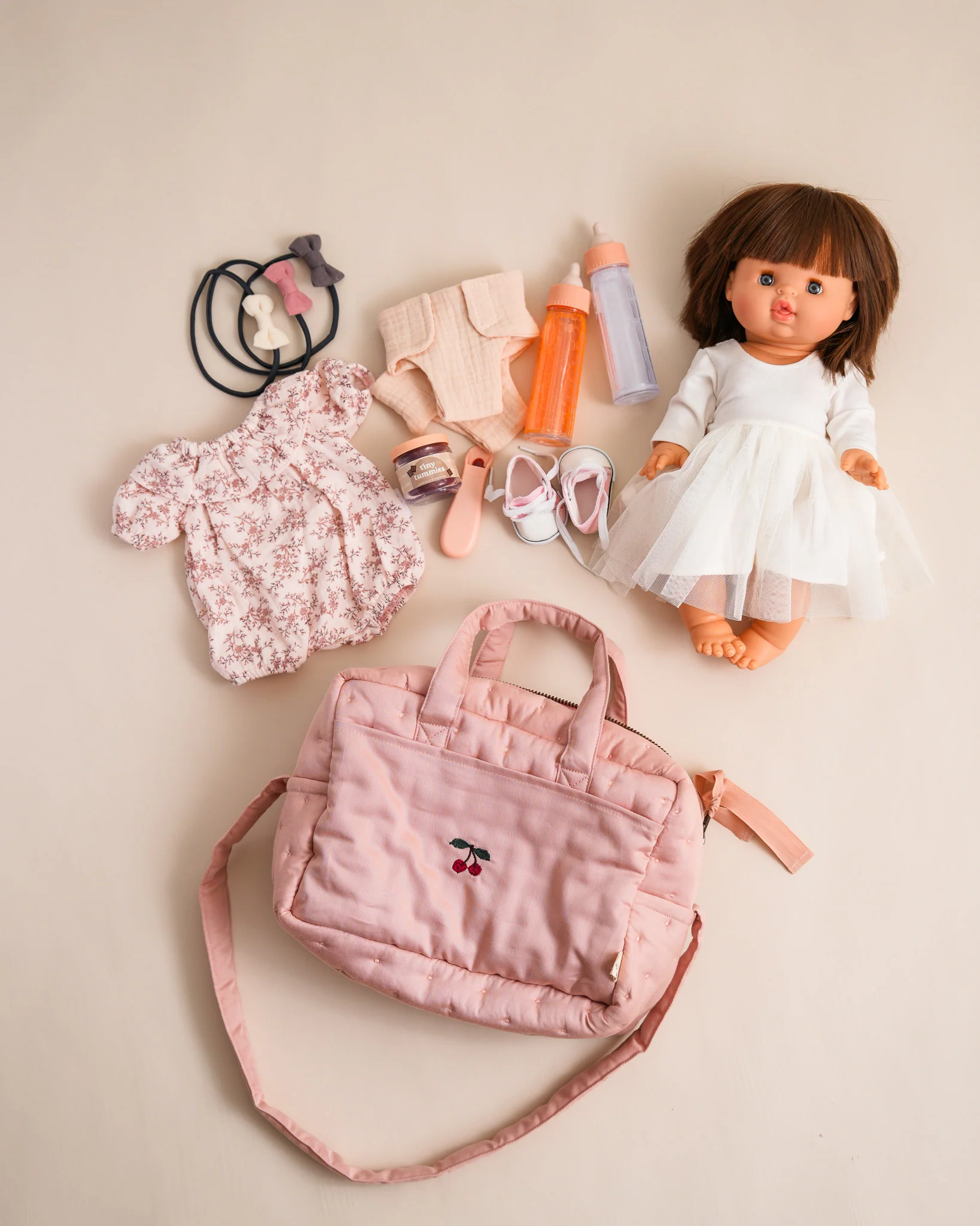 Doll Diaper Bag - Mahogany Rose - Image 6