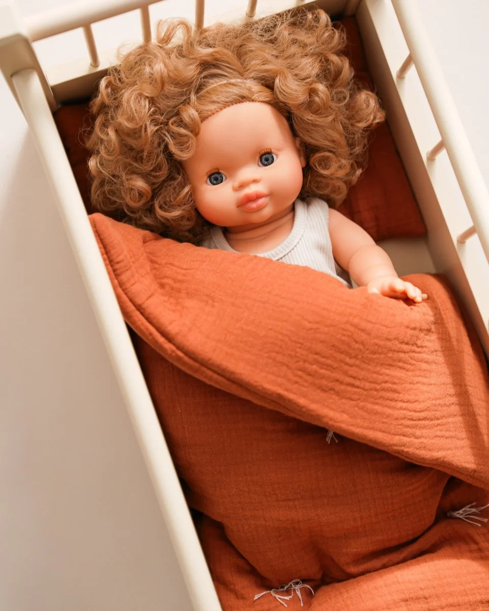Doll Muslin Bedding Set - Cinnamon - Image 3