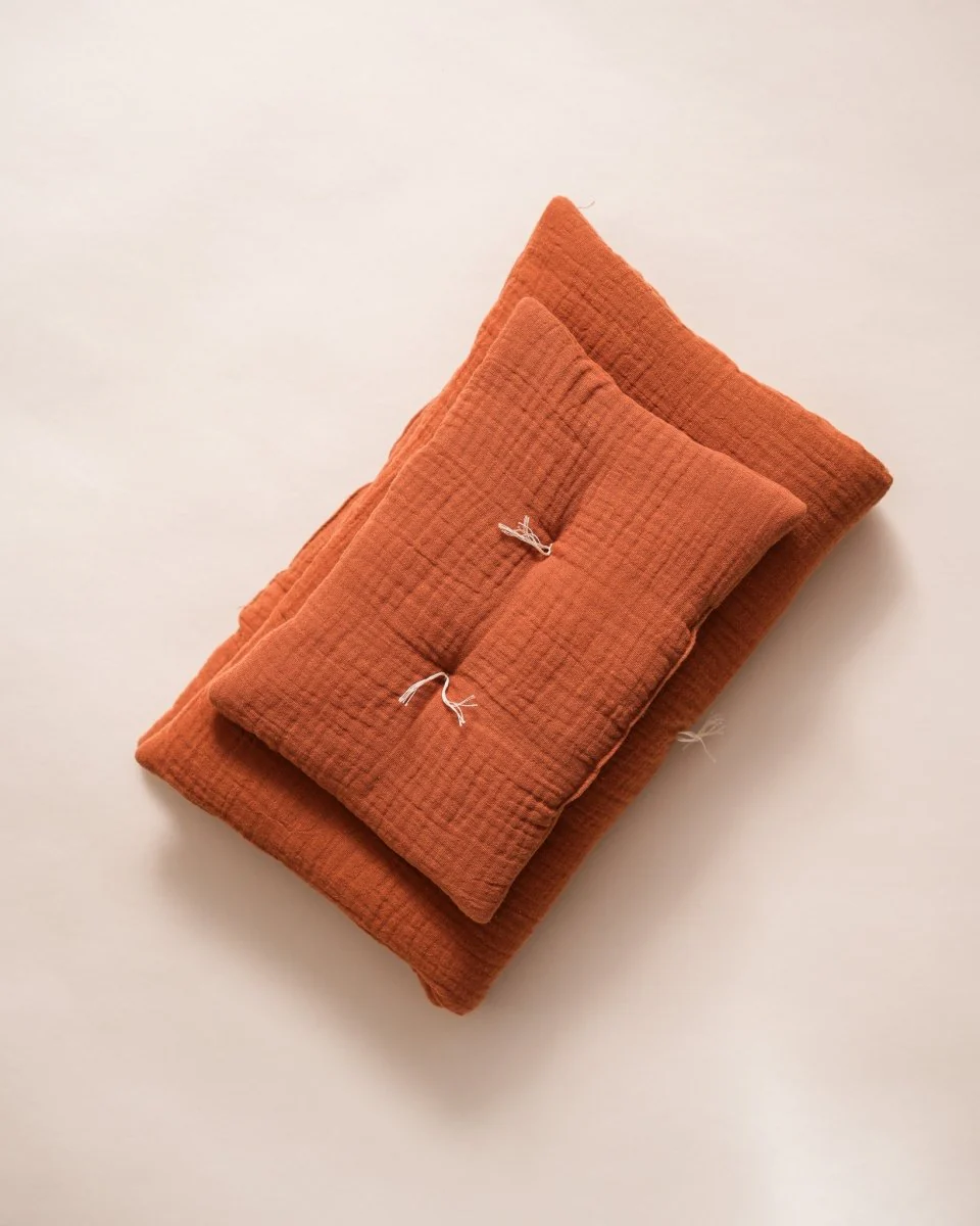 Doll Muslin Bedding Set - Cinnamon - Image 4