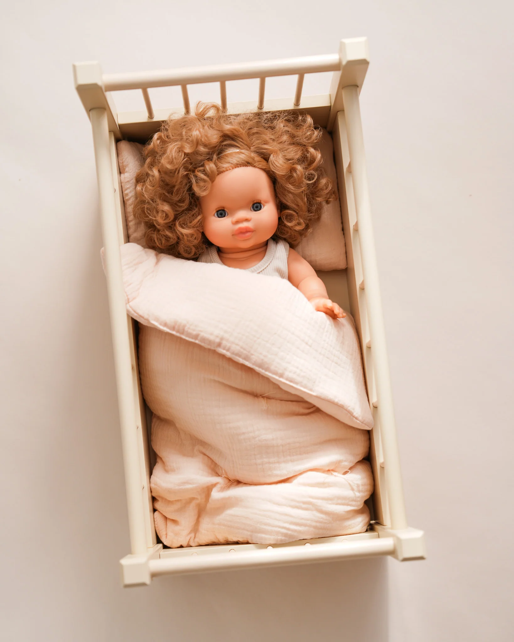 Doll Muslin Bedding Set - Cream - Image 2