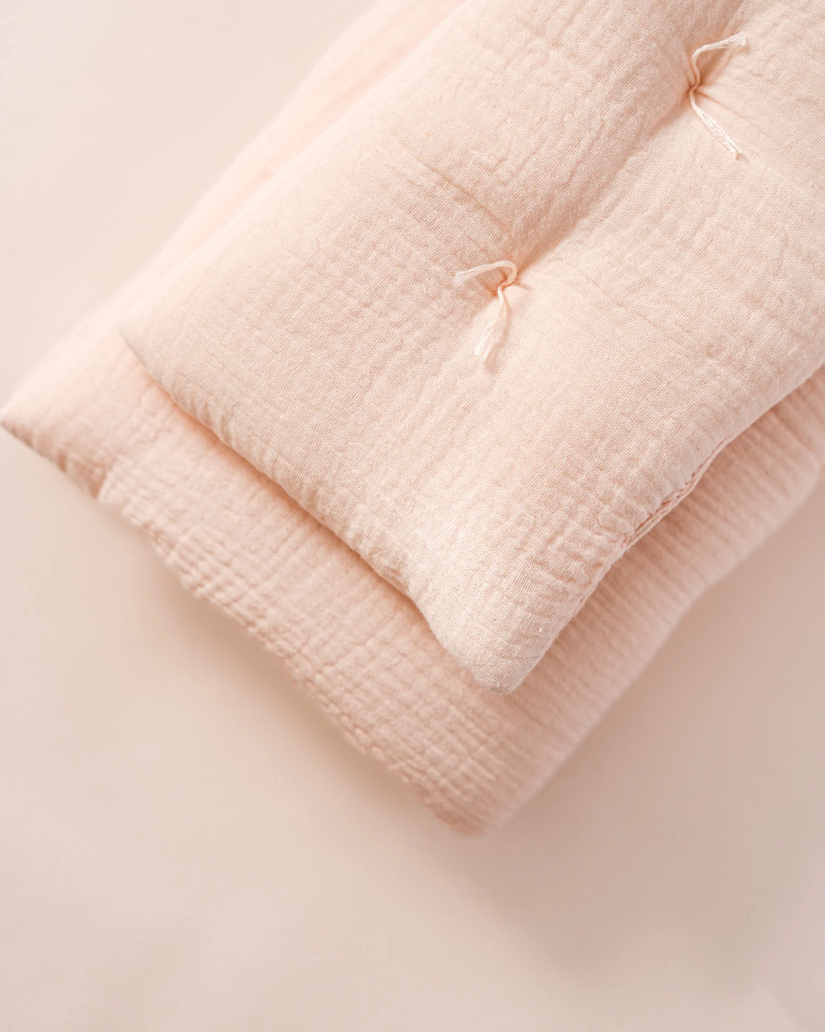 Doll Muslin Bedding Set - Cream - Image 4