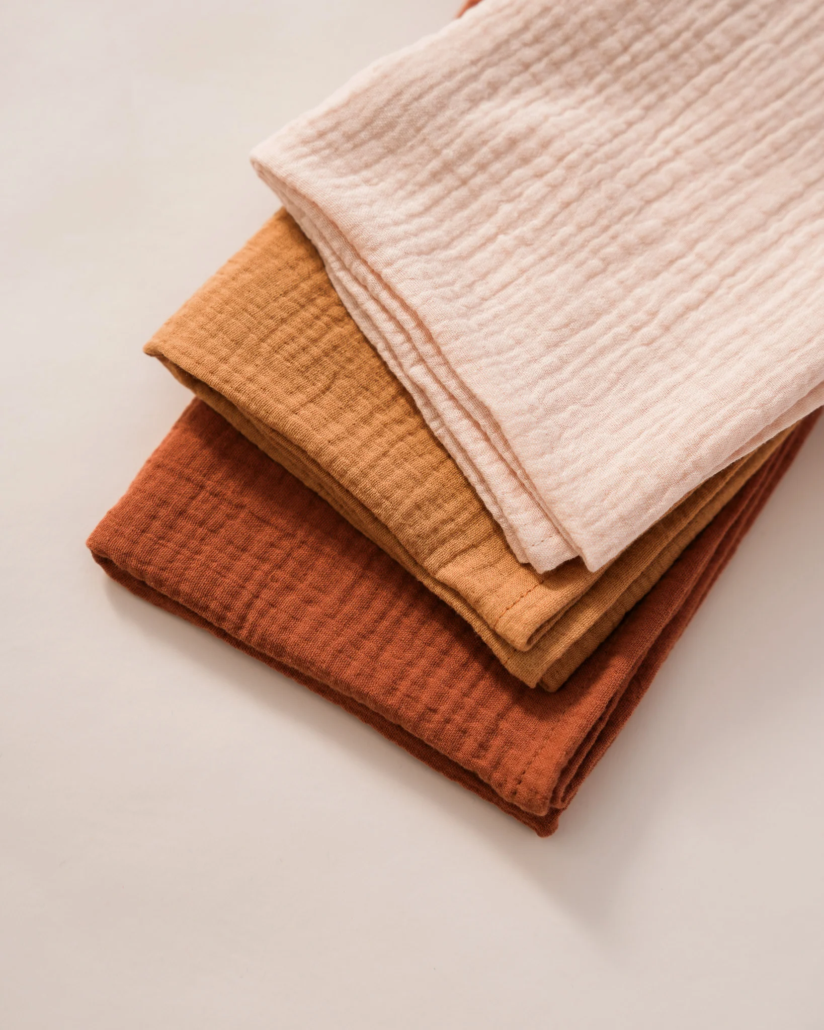 Doll Muslin Swaddle Blanket - Cream - Image 4