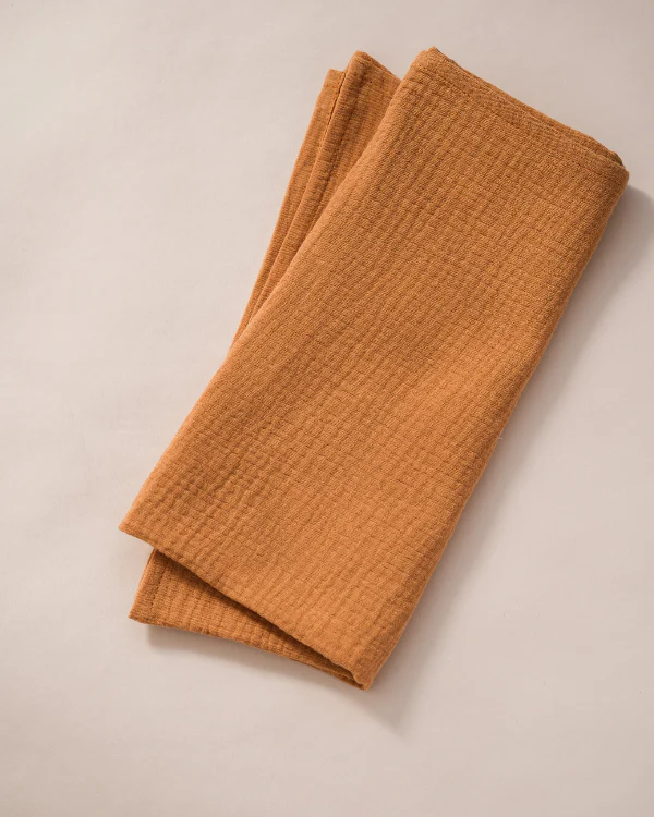Doll Muslin Swaddle Blanket - Toffee - Image 3