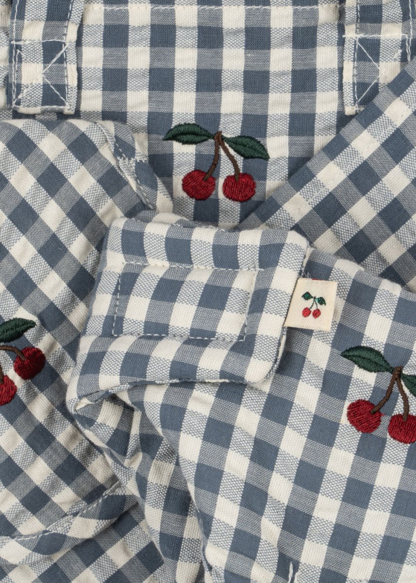 Konges Sloejd | Baby Doll Nursery Set - Captains Blue Check - Image 2