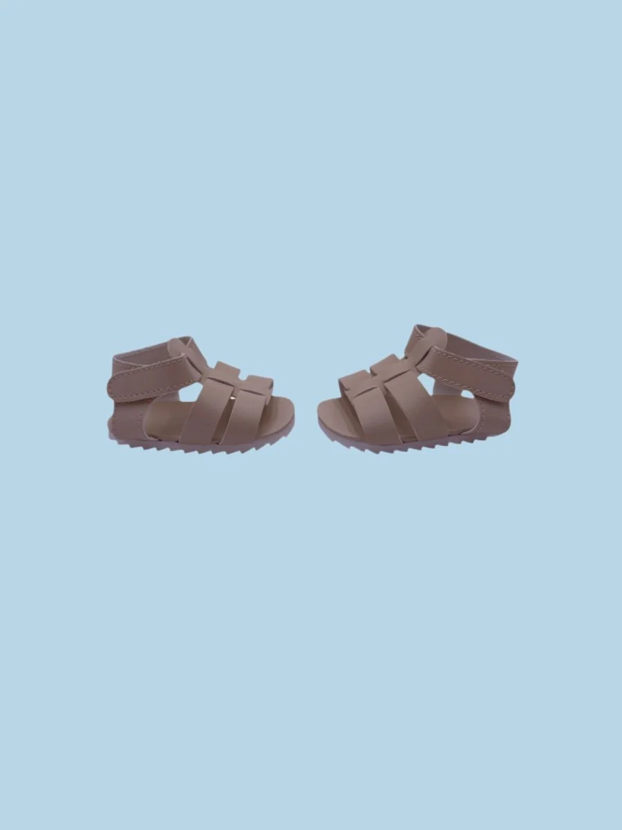 Doll Shoes | Cream Sandals (18" dolls) - Image 2