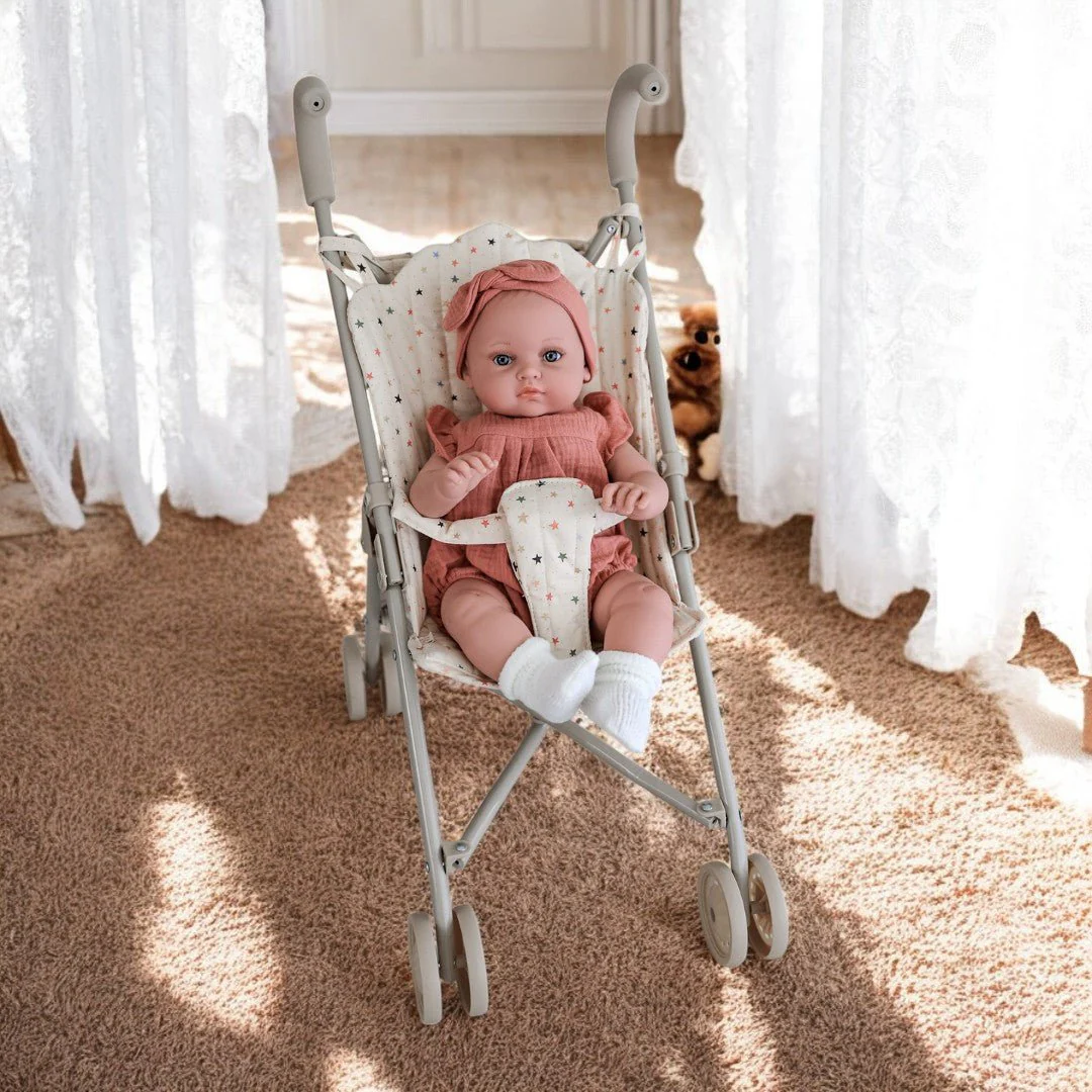 Konges Sloejd | Baby Doll Stroller - Multi Star - Image 4